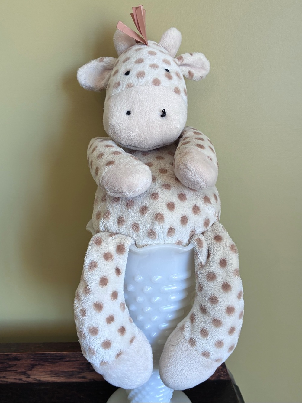 Jellycat London “Little Georgie” Beige & Brown Spotted Giraffe Plush